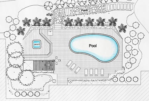 Backyard Drawing Plans