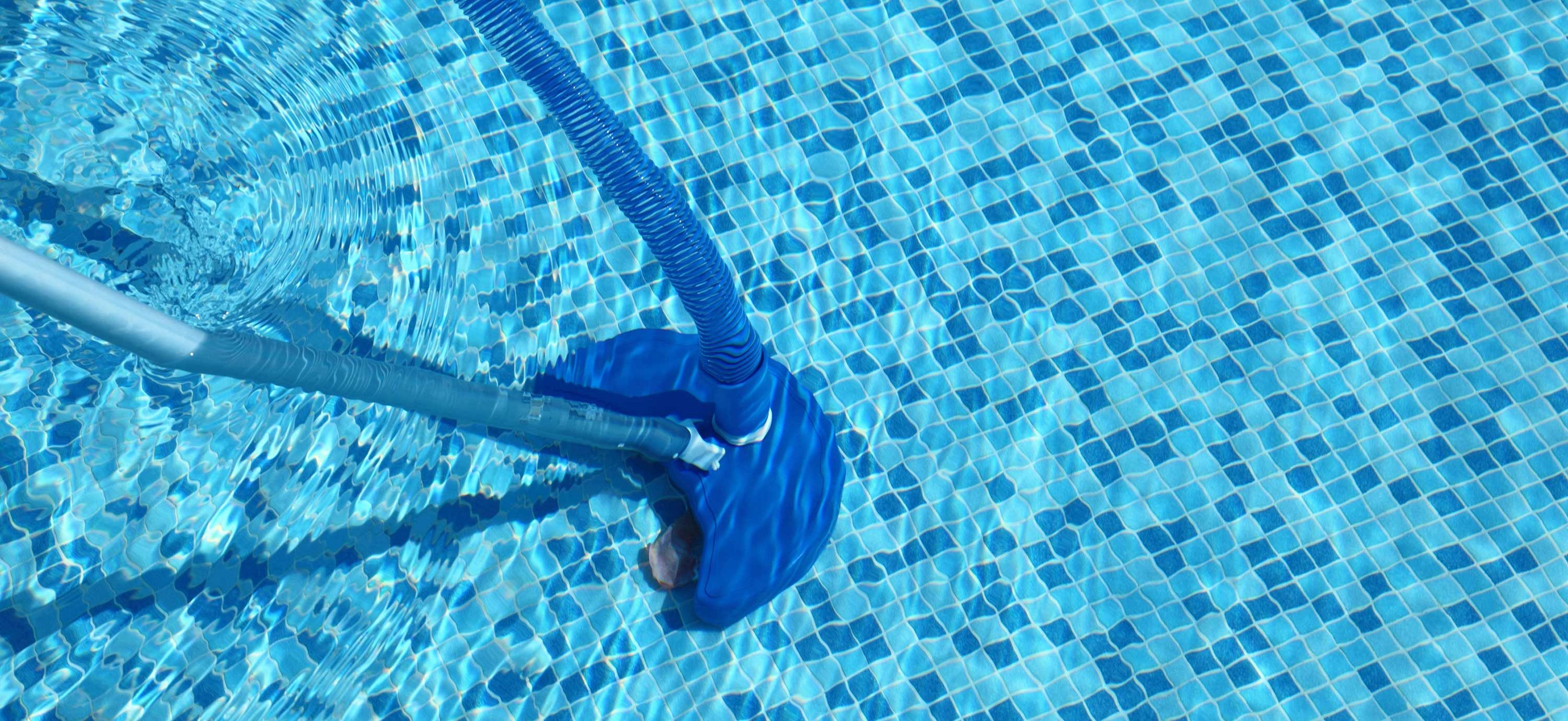 cleaning a small pool