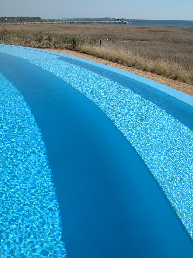 Mt.Pleasant, South Carolina Contemporary Pool, Harbor View Aqua Blue