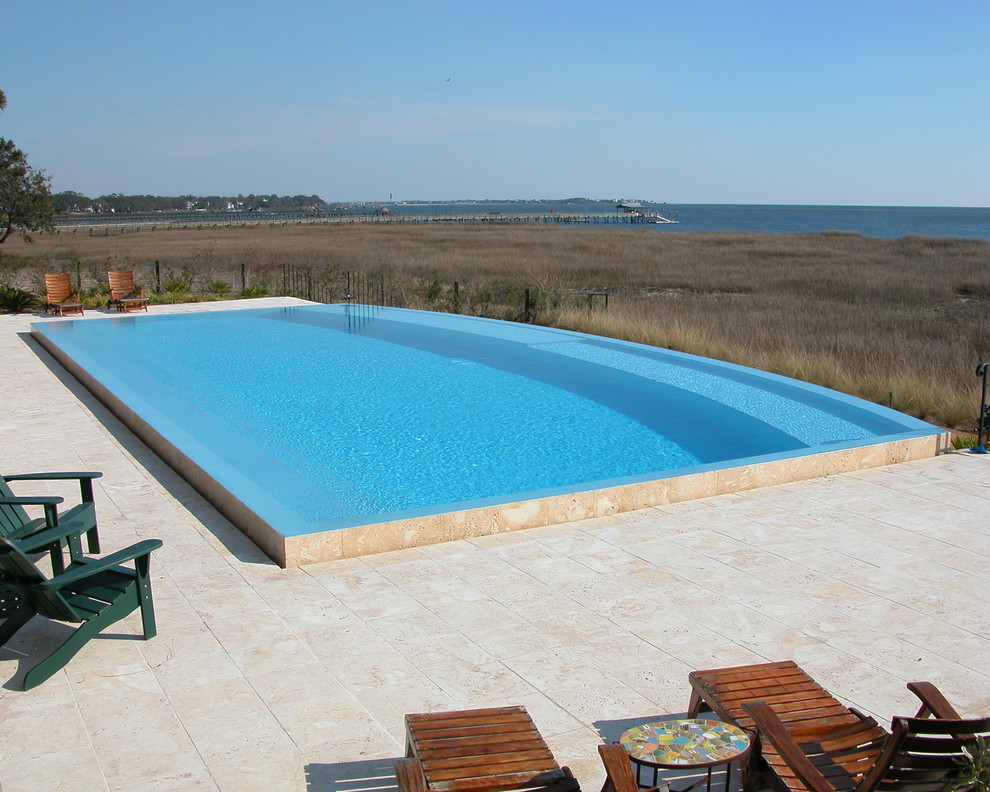 Mt.Pleasant, South Carolina Contemporary Pool, Harbor View Aqua Blue