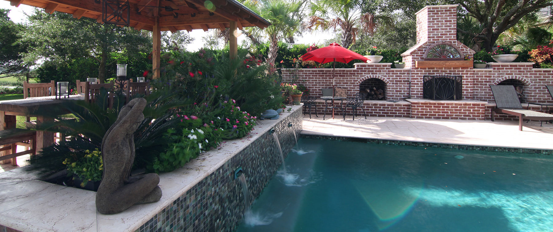 New Construction Aqua Blue Pools James Island Custom Swimming Pool