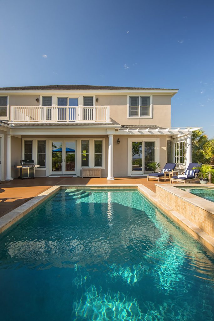 pool spa deck elevated combo swimming pools aqua aquabluepools