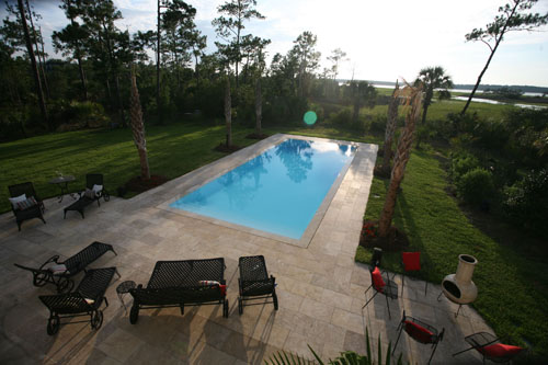 fiberglass pool edge