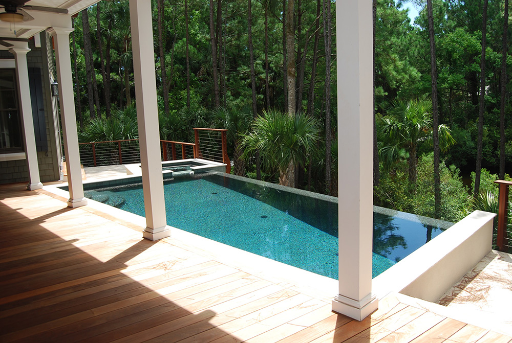vanishing edge pool aqua blue pools swimming pools charleston outdoor design