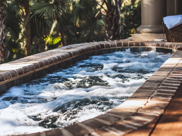 Custom Spa with Water Features