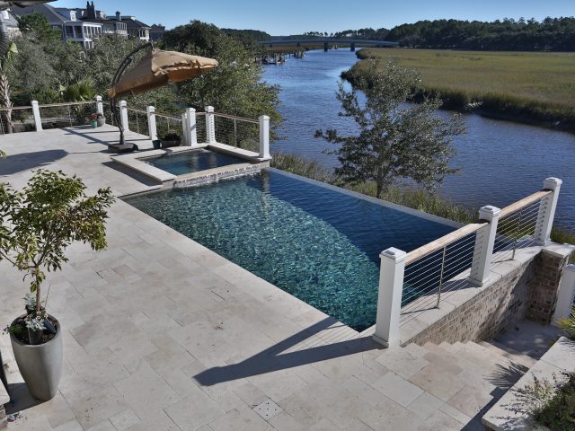 Infinity Pool Builders South Carolina Sc Aqua Blue Pools Infinity Pool Builders South Carolina
