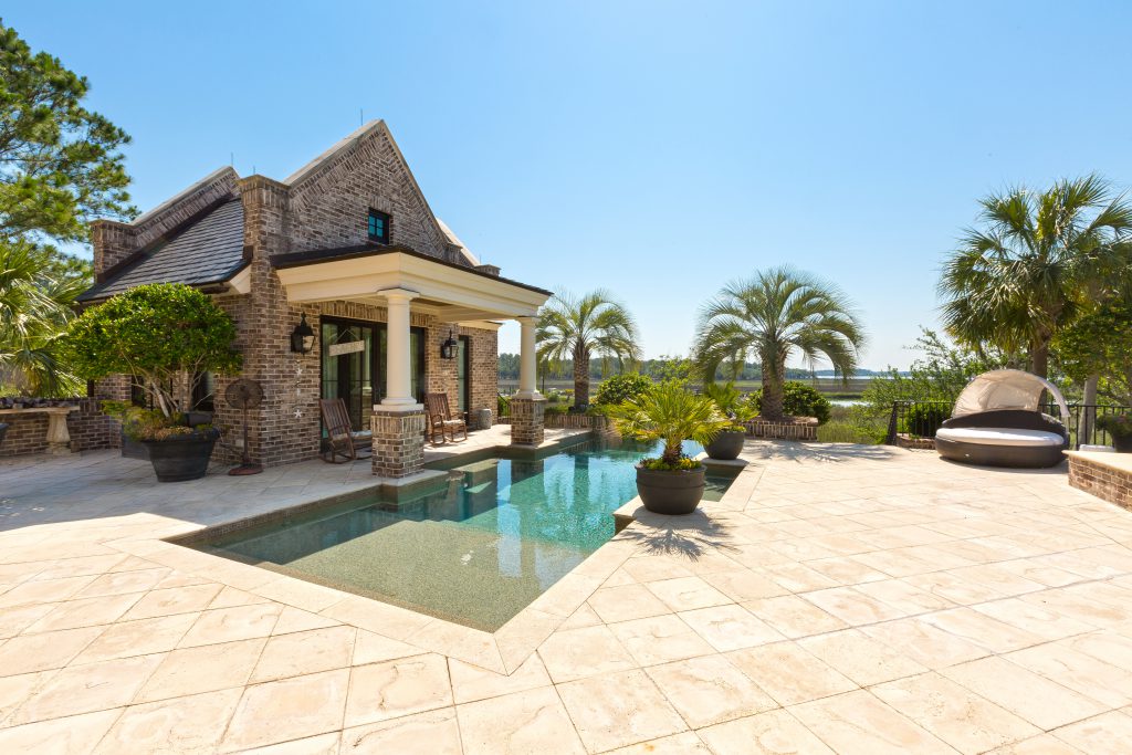 Pool House with an Infinity Pool