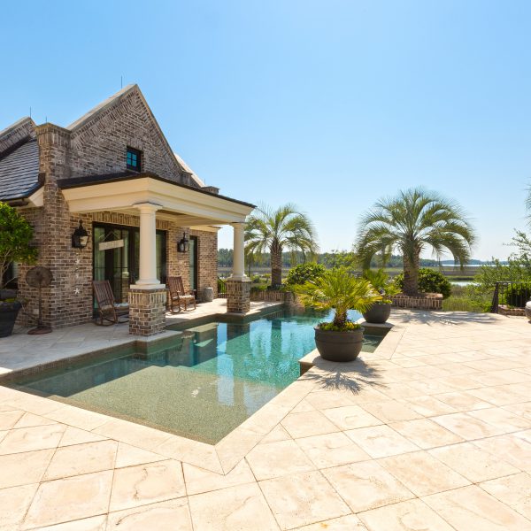 Pool House with an Infinity Pool