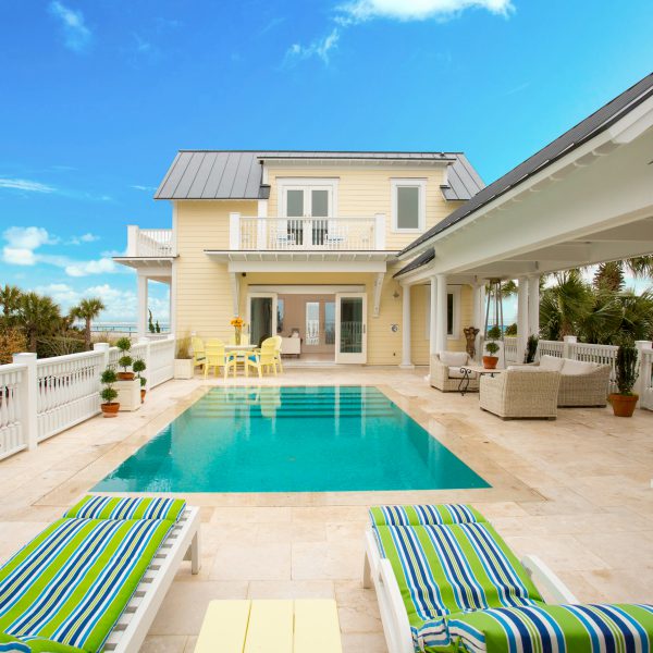 Elevated Pool with Tiled Surround Front View