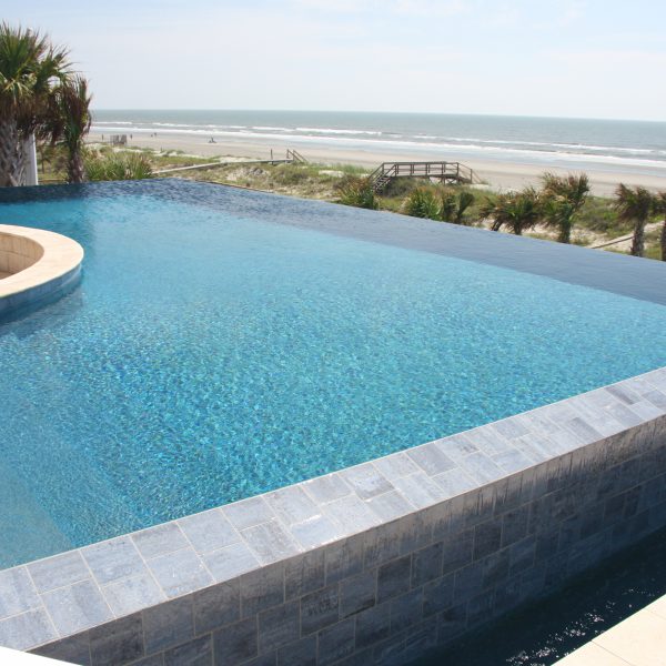 Infinity Pool overlooking a beach