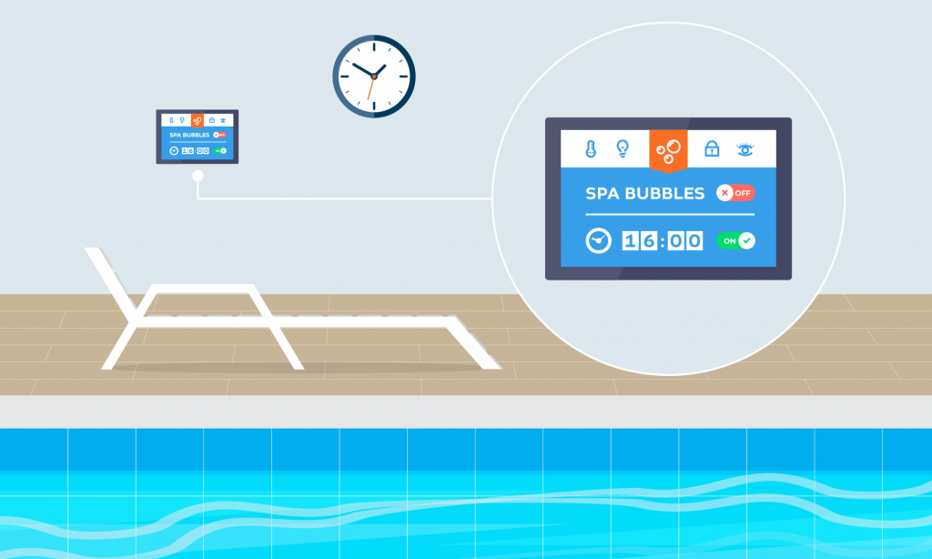 Pool automation with the touch of a button