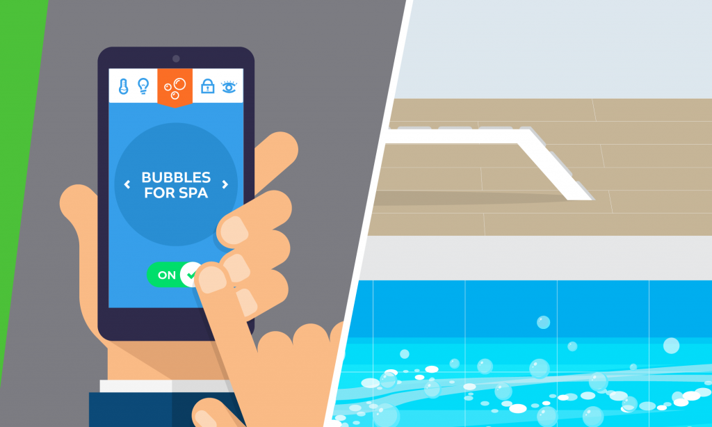 Smart phone pool controls