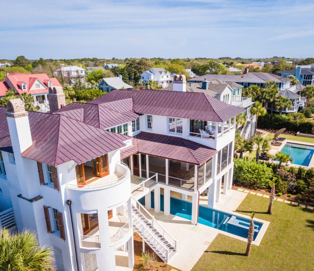 Beach house with backyard swimming pool