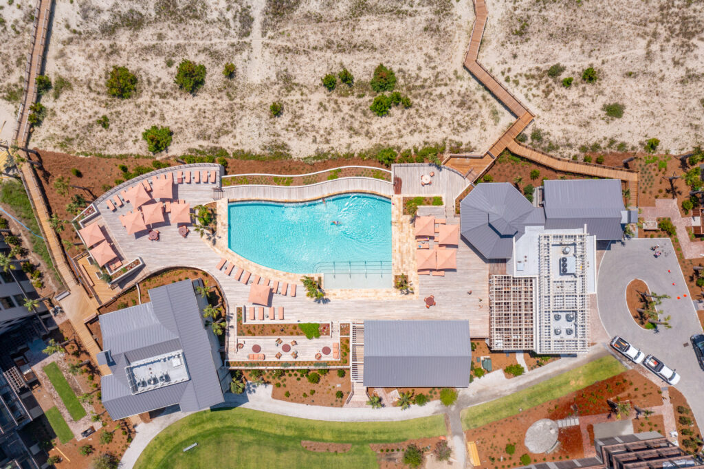 Commercial Infinity Pool at The Cape on Kiawah